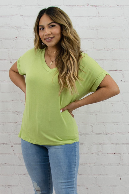 Full Size V-Neck Drop Shoulder T-Shirt and Shorts Set